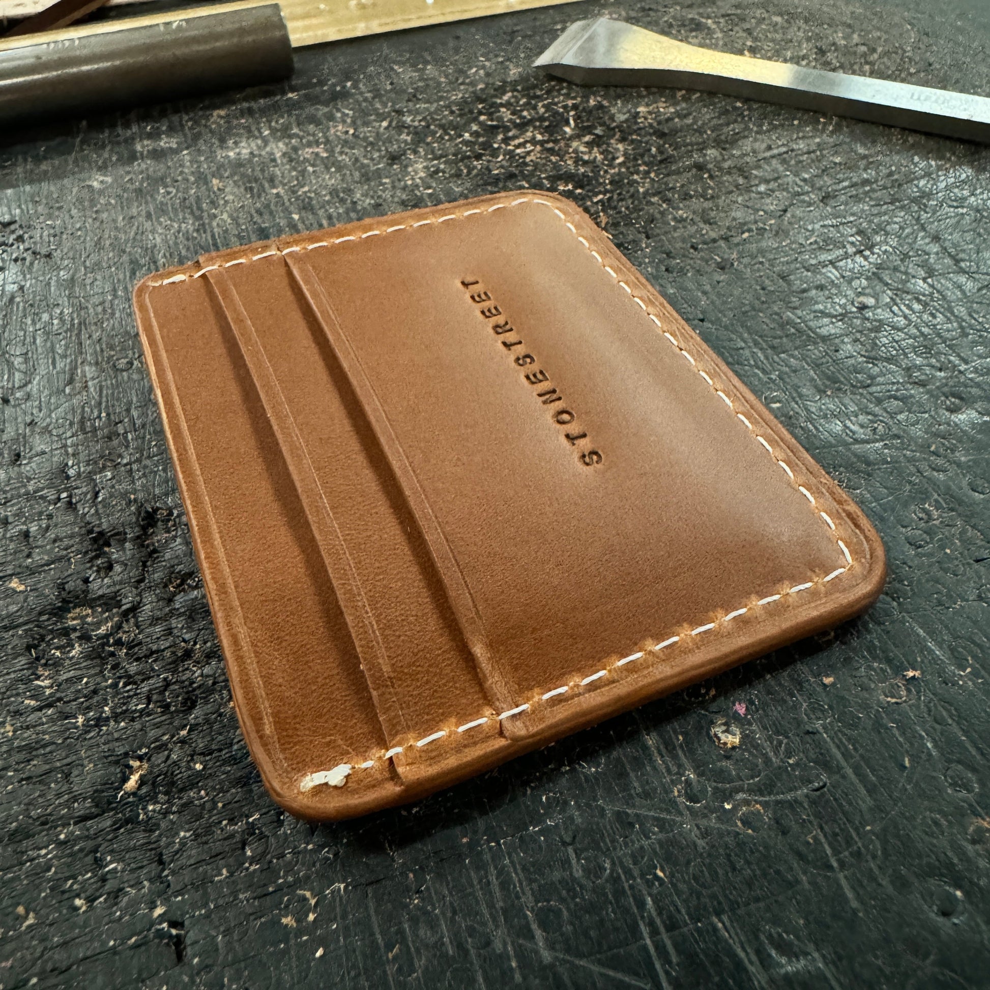 5 Pocket Horizontal Card Wallet - Oxford Xcel Leather - Stonestreet Leather