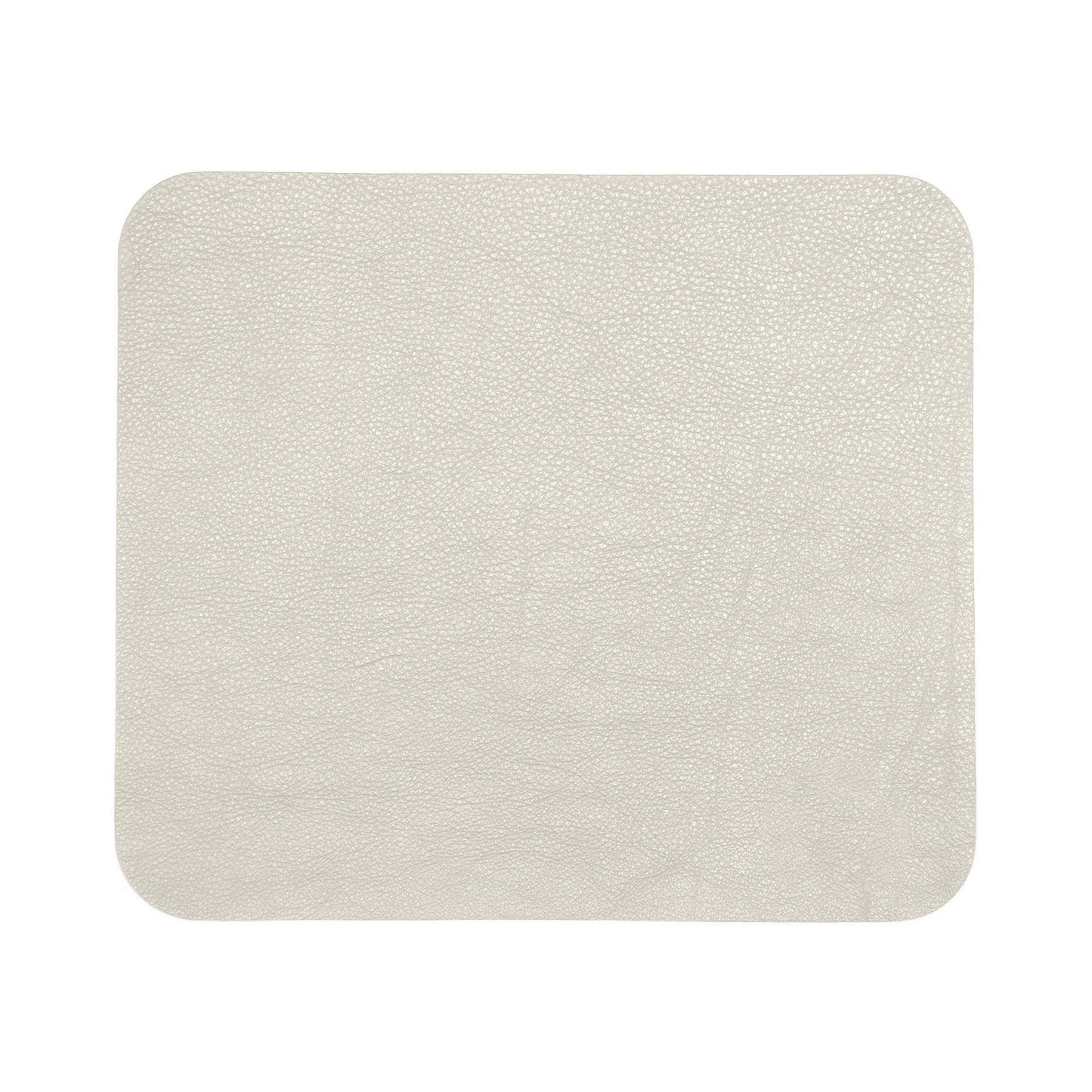 Contemporary Mouse Pad - Italian Pebble Grain Leather Backed with Dark Grey Microsuede - Stonestreet Leather