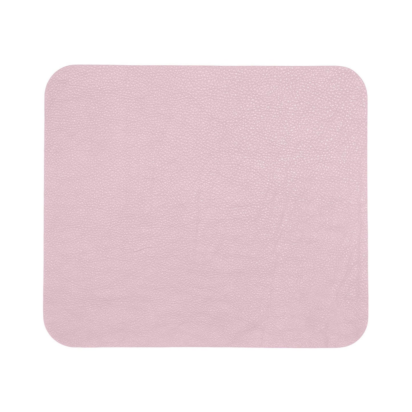 Contemporary Mouse Pad - Italian Pebble Grain Leather Backed with Dark Grey Microsuede - Stonestreet Leather