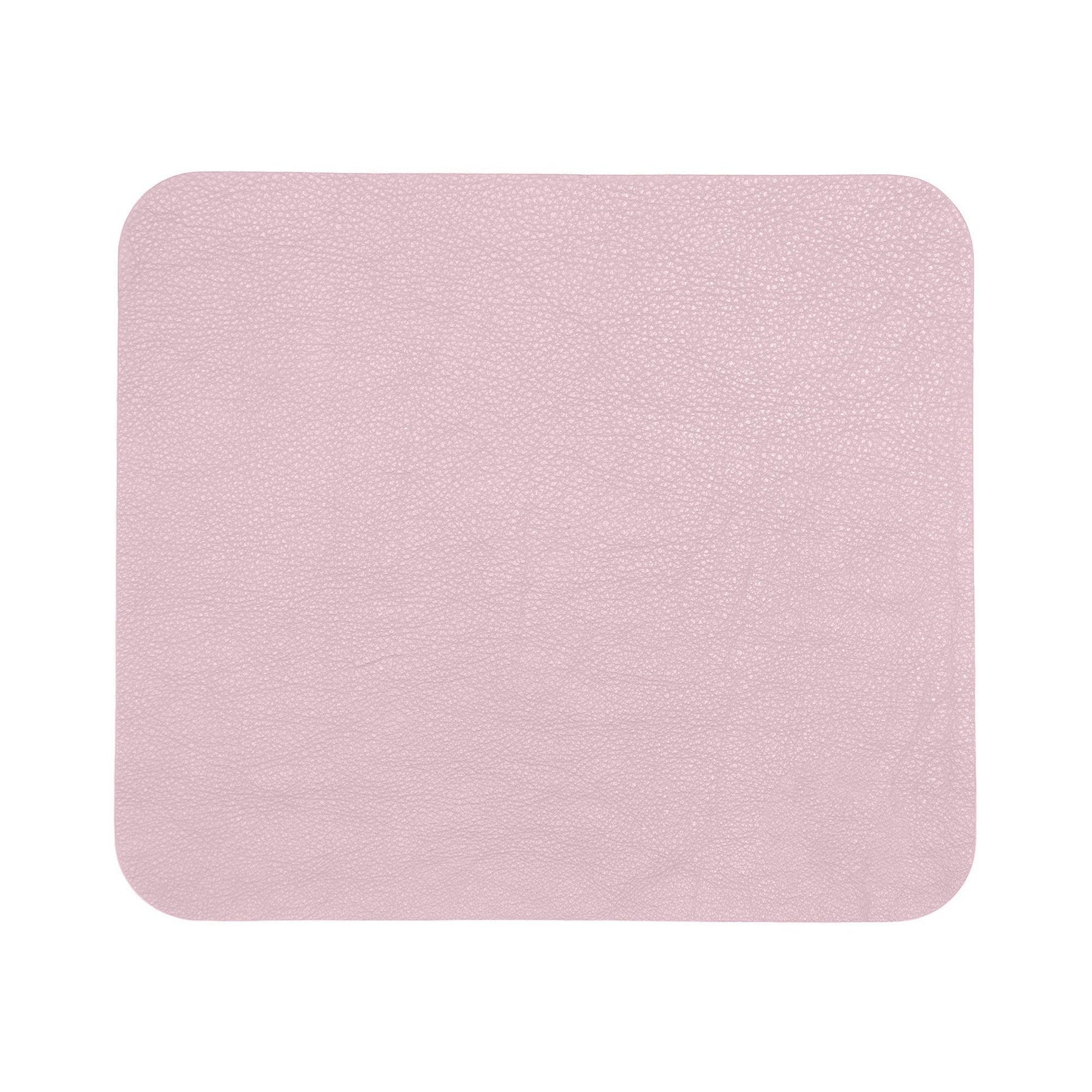 Contemporary Mouse Pad - Italian Pebble Grain Leather Backed with Dark Grey Microsuede - Stonestreet Leather