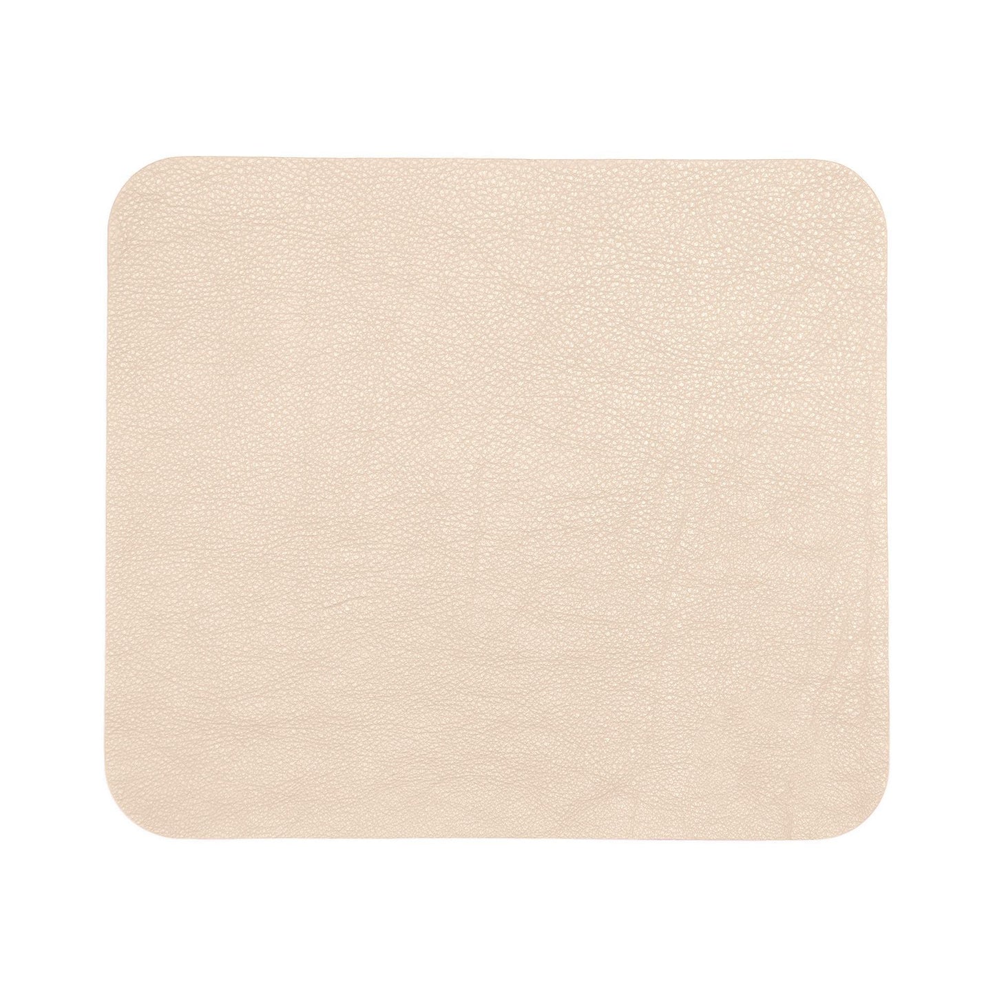 Contemporary Mouse Pad - Italian Pebble Grain Leather Backed with Dark Grey Microsuede - Stonestreet Leather