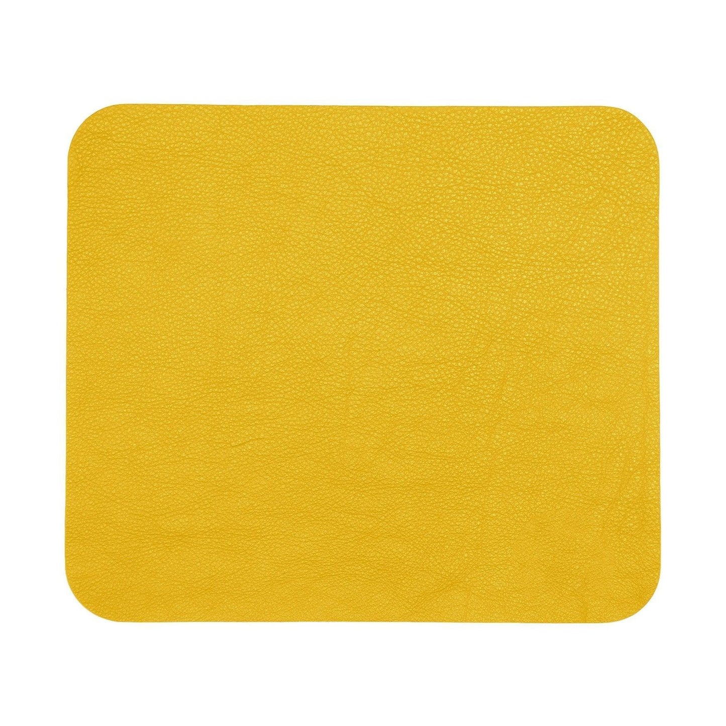 Contemporary Mouse Pad - Italian Pebble Grain Leather Backed with Dark Grey Microsuede - Stonestreet Leather