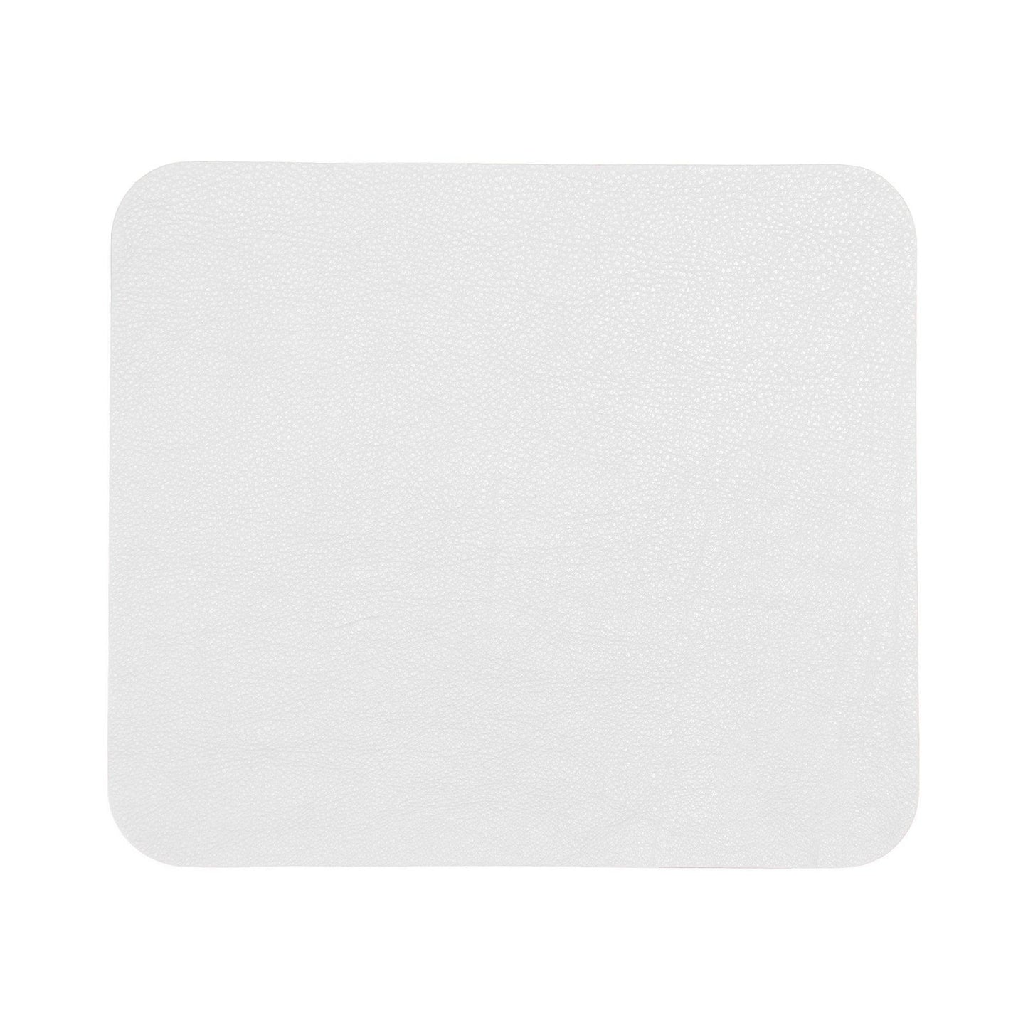 Contemporary Mouse Pad - Italian Pebble Grain Leather Backed with Dark Grey Microsuede - Stonestreet Leather