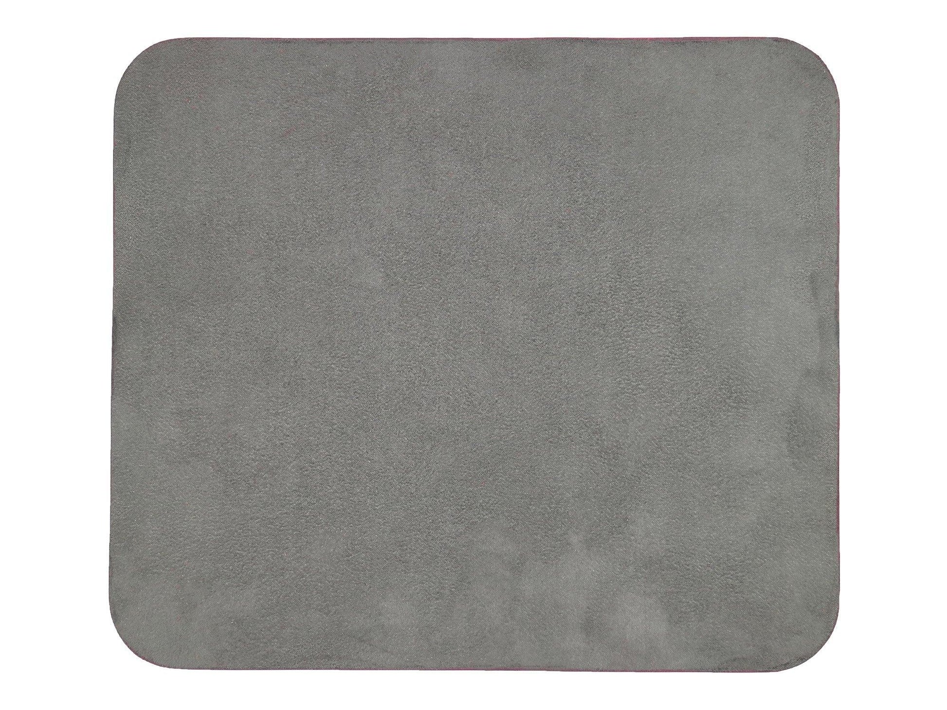 Contemporary Mouse Pad - Italian Pebble Grain Leather Backed with Dark Grey Microsuede - Stonestreet Leather