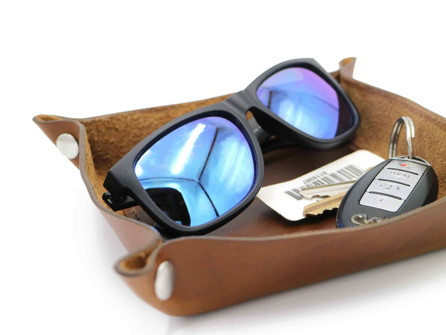 Contemporary Unlined Valet Tray - Oxford Xcel Leather - Stonestreet Leather