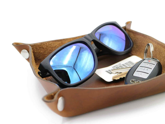 Contemporary Unlined Valet Tray - Oxford Xcel Leather - Stonestreet Leather