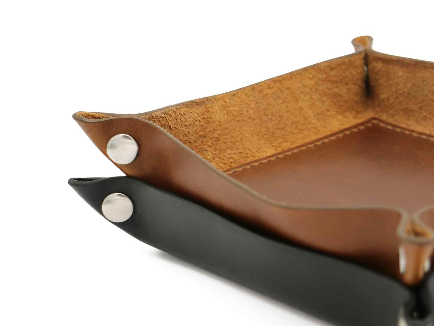 Contemporary Unlined Valet Tray - Oxford Xcel Leather - Stonestreet Leather