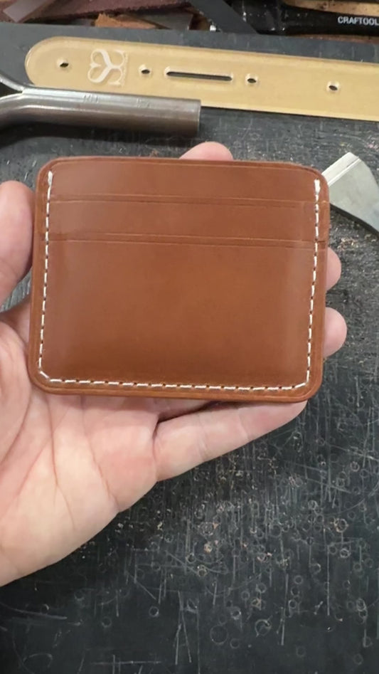 5 Pocket Horizontal Card Wallet - Oxford Xcel Leather