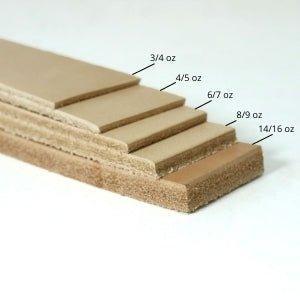 Tan Vintage Glazed Buffalo Leather Strip, 48” - 60” Length, Tan Brown - Stonestreet Leather