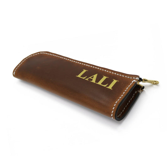 Zippered Pen and Pencil Case - Oxford Xcel Leather - Stonestreet Leather