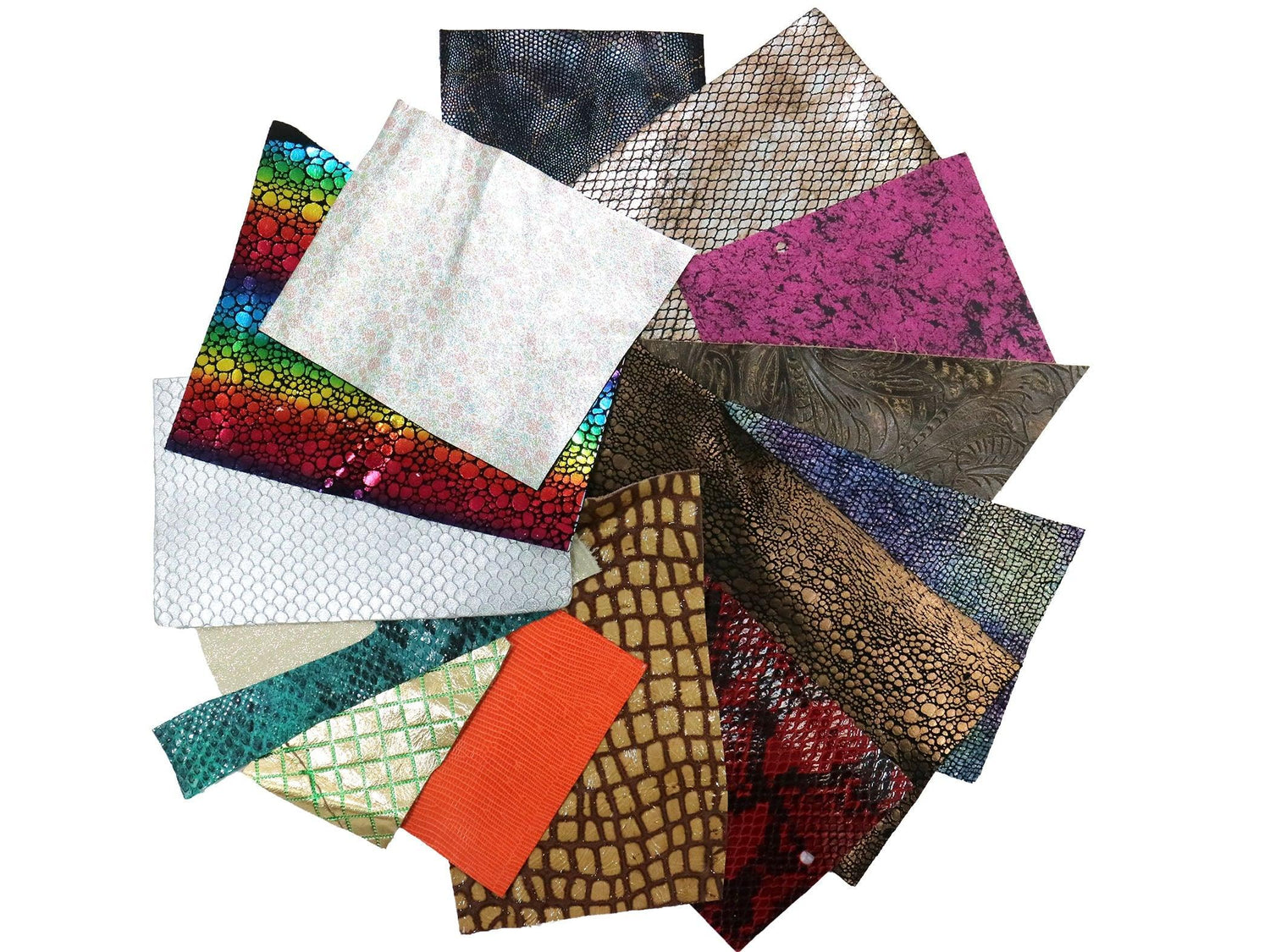 Embossed and Printed Leather Remnants - Stonestreet Leather