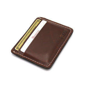 5 Pocket Horizontal Card Wallet - Oxford Xcel Leather - Stonestreet Leather