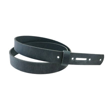 Load image into Gallery viewer, Navy Blue Crazy Horse Buffalo Leather Belt Blank With Matching Keeper, 48&quot;-60&quot; Length
