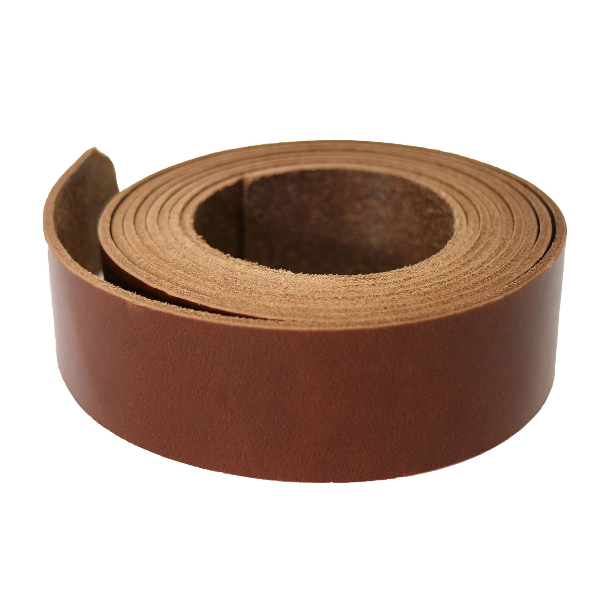 Antique Tan Brown - Oxford Xcel Leather Cowhide Strip, 5/6oz Thick