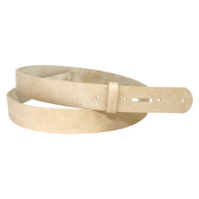 Cargar imagen en el visor de la galería, Vegetable Tanned Leather Belt Blank with Matching Keeper, 48&quot;-60&quot; Length, Natural Veg Tan
