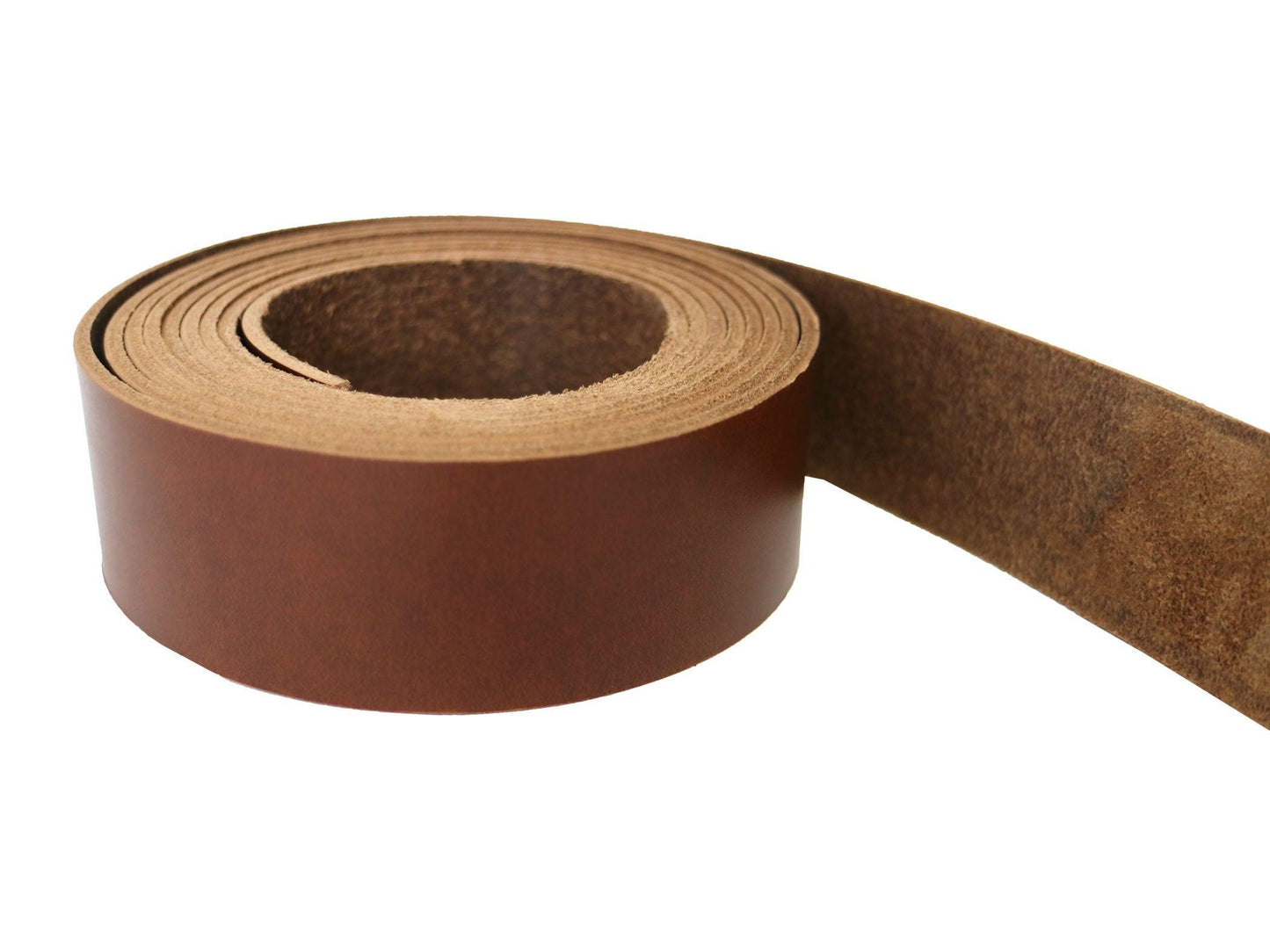 Antique Tan Brown - Oxford Xcel Leather Cowhide Strip, 5/6oz Thick, 60 - 72" length, Chrome Tanned - Stonestreet Leather