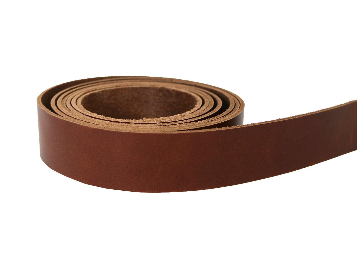 Antique Tan Brown - Oxford Xcel Leather Cowhide Strip, 5/6oz Thick, 60 - 72" length, Chrome Tanned - Stonestreet Leather