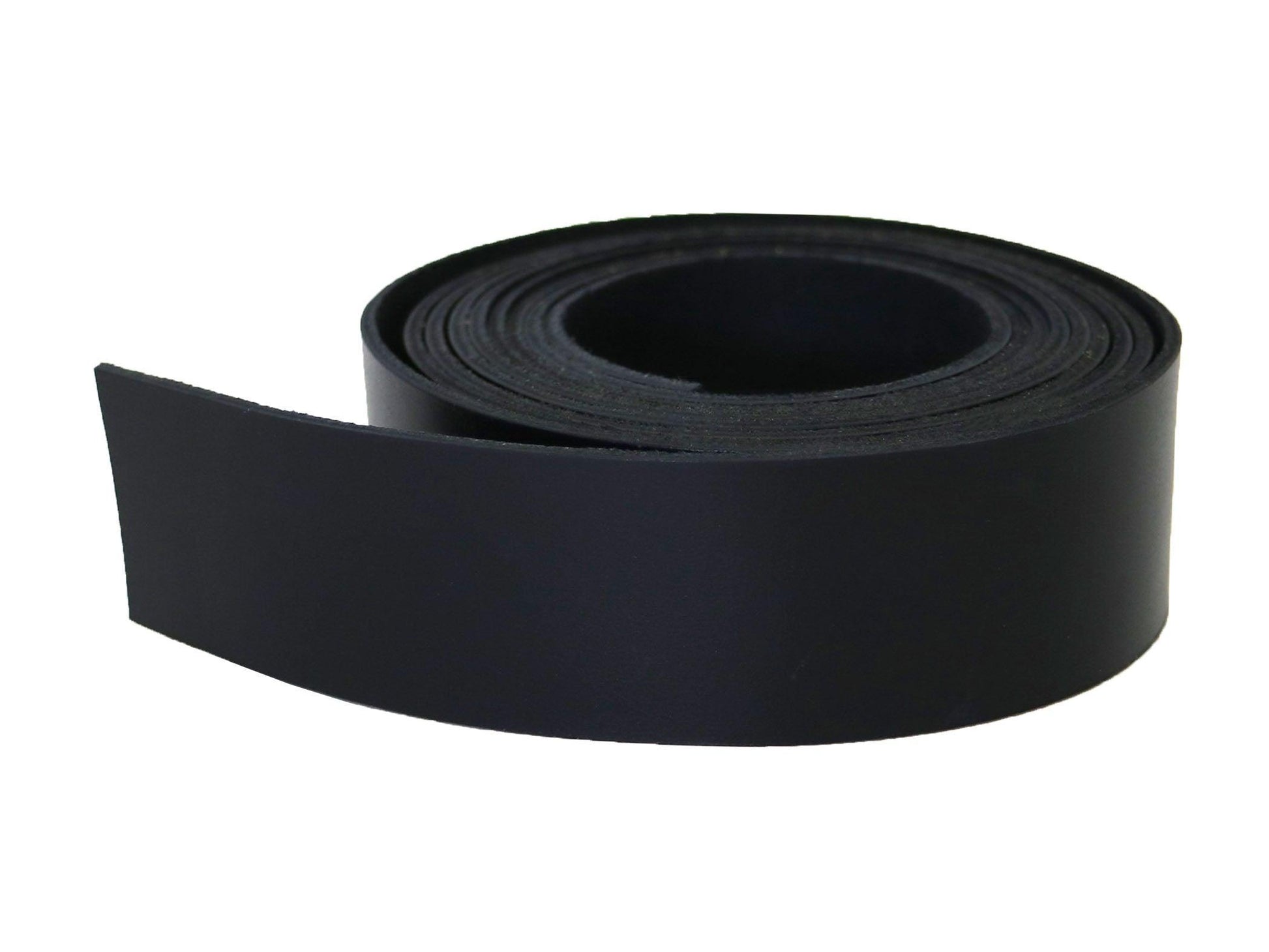 Black Oxford Xcel Leather Cowhide Strip, 5/6oz Thick, 60 - 72" length, Chrome Tanned - Stonestreet Leather