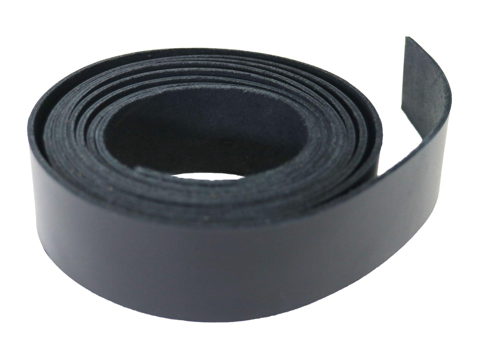 Black Oxford Xcel Leather Cowhide Strip, 5/6oz Thick, 60 - 72" length, Chrome Tanned - Stonestreet Leather