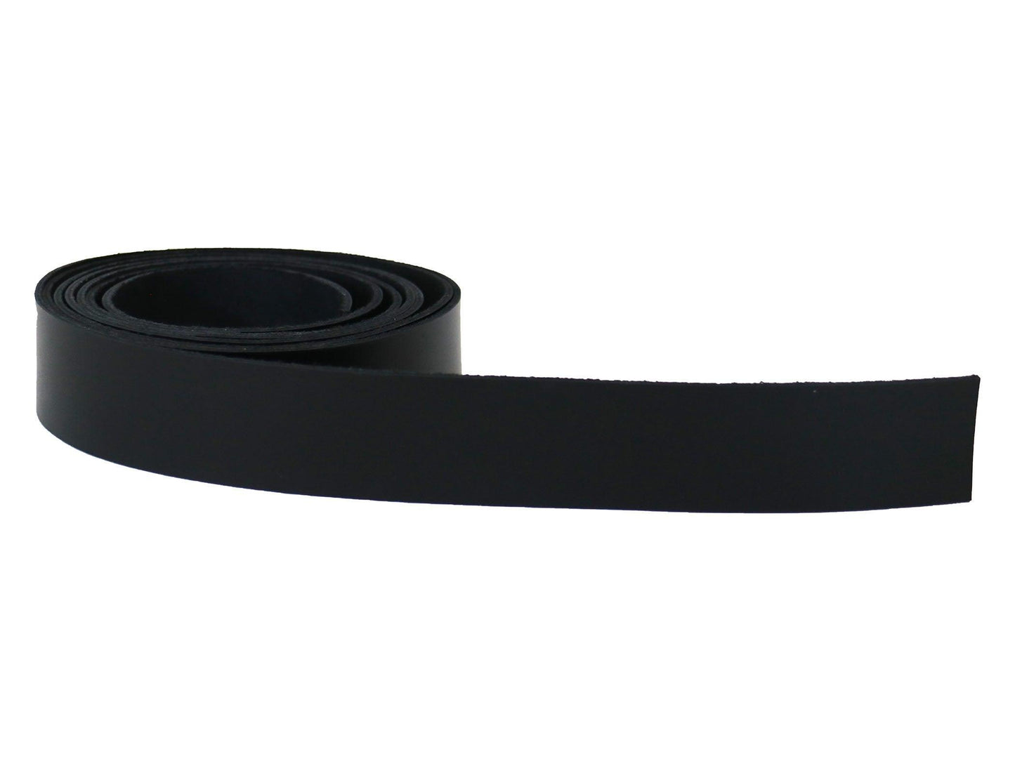 Black Oxford Xcel Leather Cowhide Strip, 5/6oz Thick, 60 - 72" length, Chrome Tanned - Stonestreet Leather