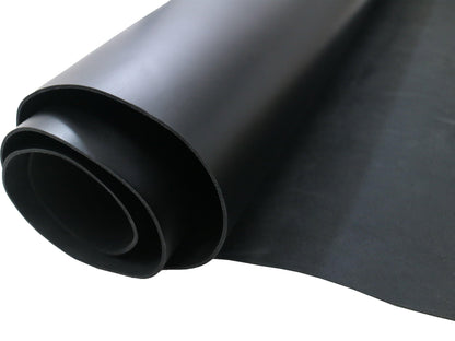 Black Oxford Xcel Leather Cowhide Strip, 5/6oz Thick, 60 - 72" length, Chrome Tanned - Stonestreet Leather