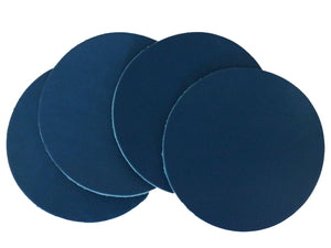 Blue Vegetable Tanned Leather Coaster Shapes (Round), 4"x4" - Stonestreet Leather