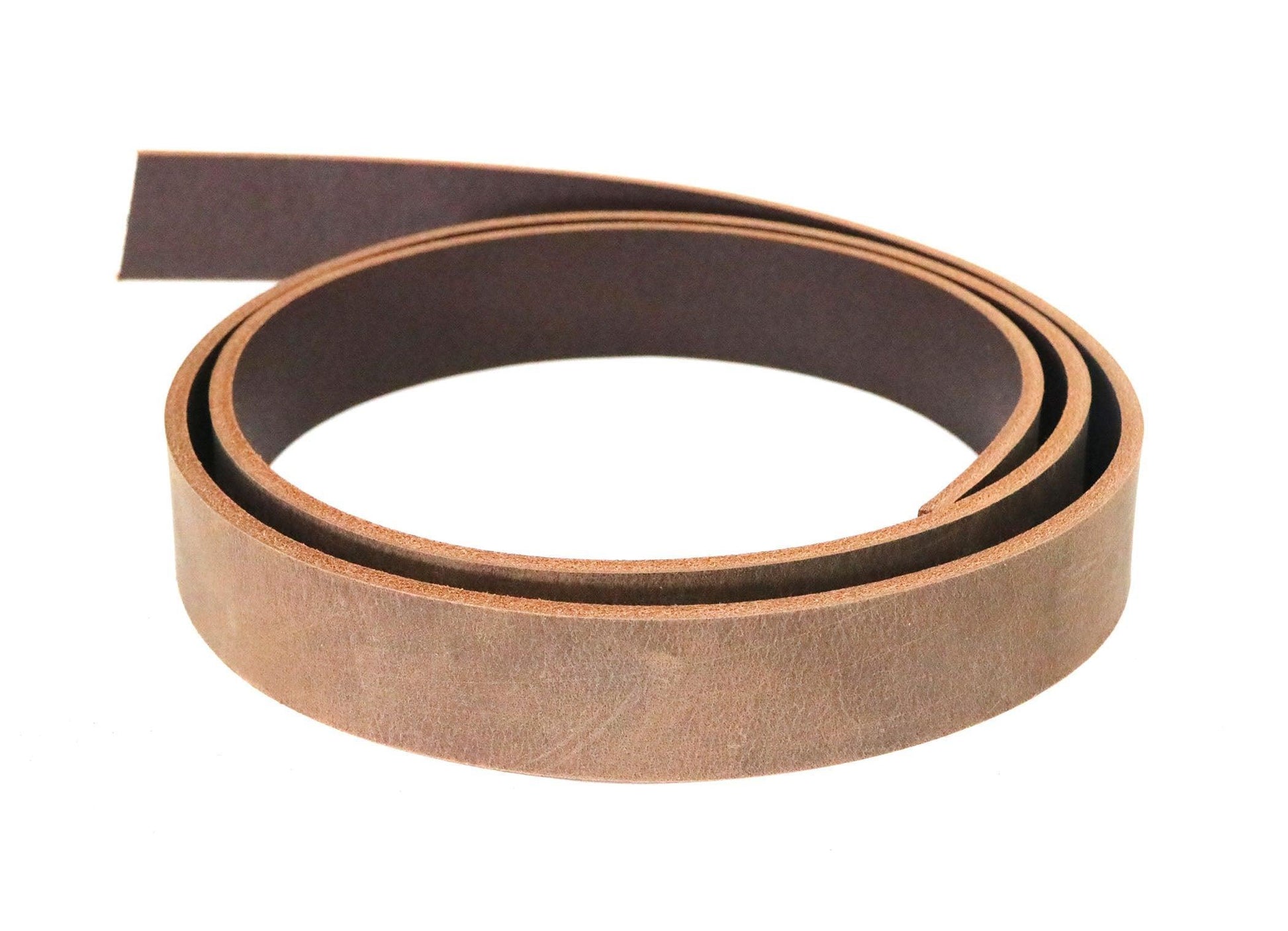 Brown Crazy Horse Style Buffalo Leather Strip, 48” - 60” Length - Stonestreet Leather