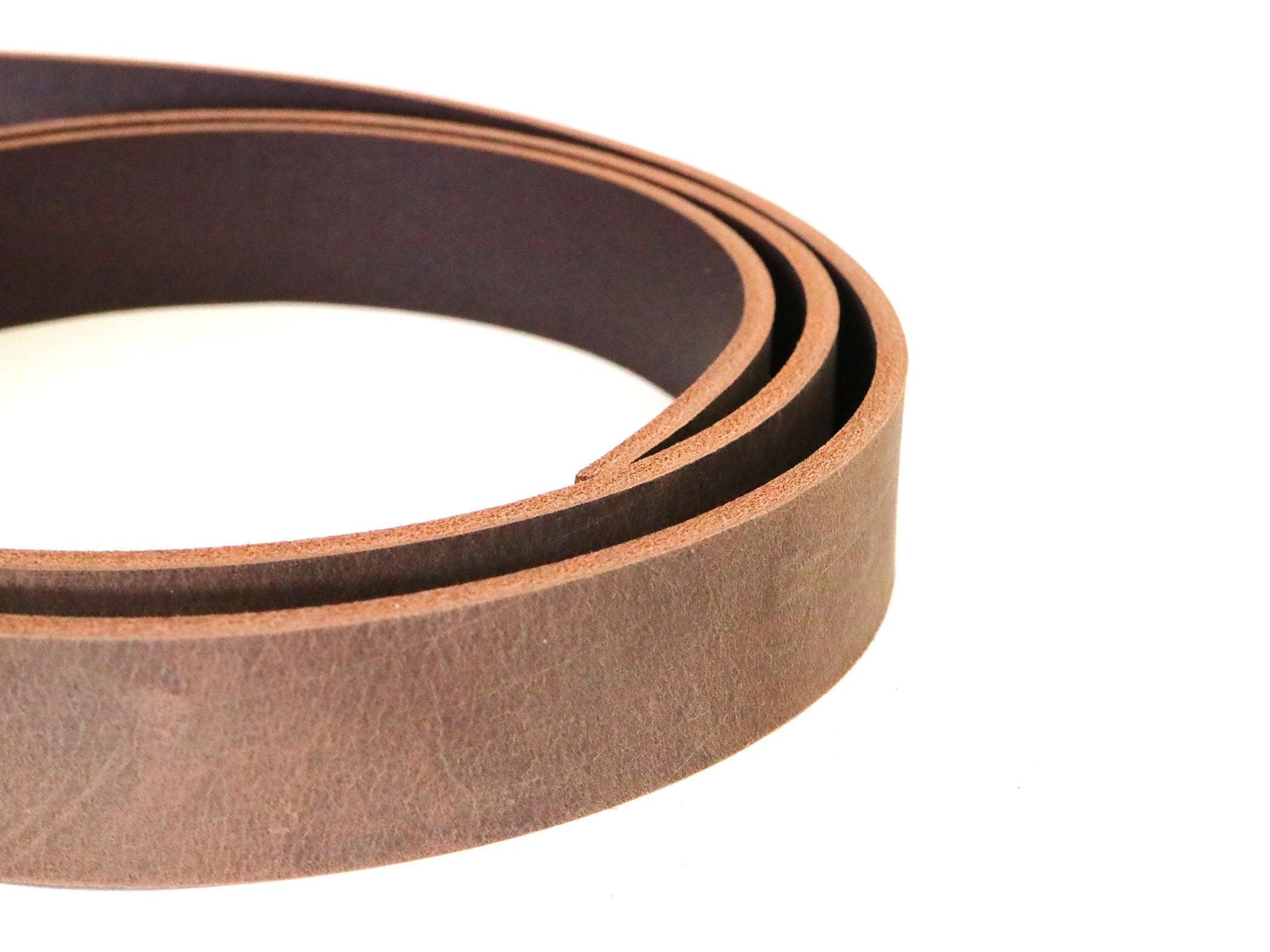 Brown Crazy Horse Style Buffalo Leather Strip, 48” - 60” Length - Stonestreet Leather