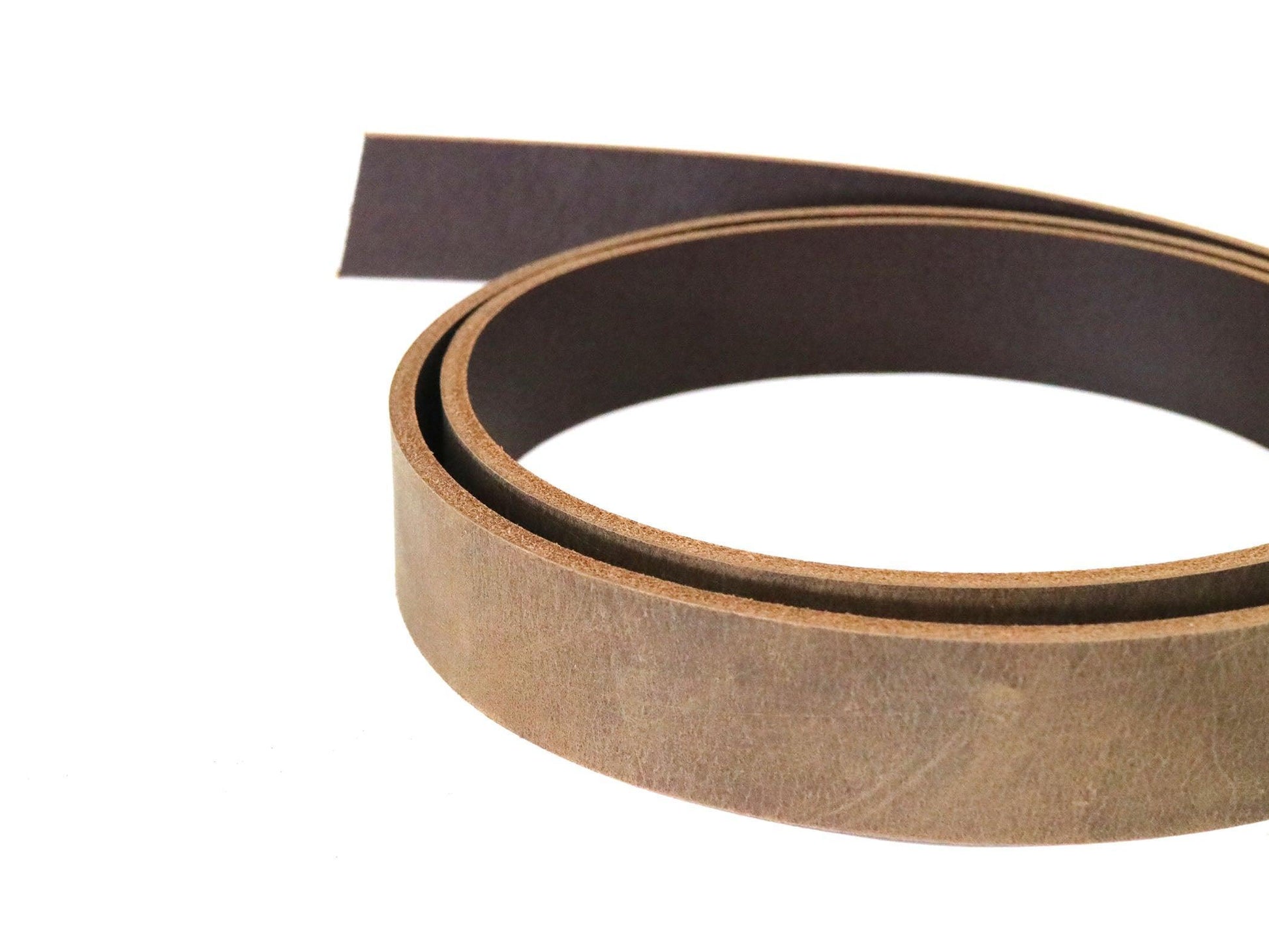 Brown Crazy Horse Style Buffalo Leather Strip, 48” - 60” Length - Stonestreet Leather