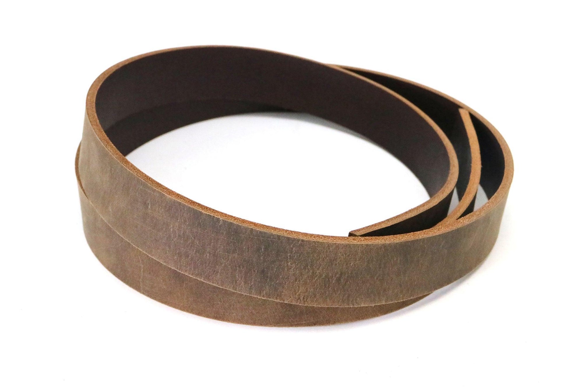 Brown Crazy Horse Style Buffalo Leather Strip, 48” - 60” Length - Stonestreet Leather