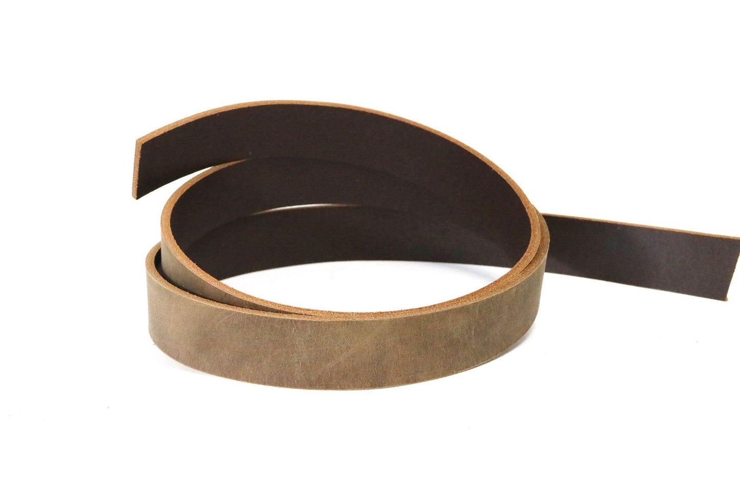Brown Crazy Horse Style Buffalo Leather Strip, 48” - 60” Length - Stonestreet Leather