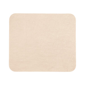 Contemporary Mouse Pad - Italian Pebble Grain Leather Backed with Dark Grey Microsuede - Stonestreet Leather