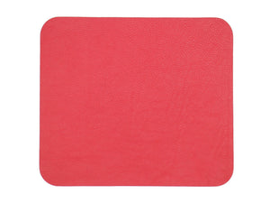 Contemporary Mouse Pad - Italian Pebble Grain Leather Backed with Dark Grey Microsuede - Stonestreet Leather