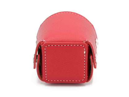 Contemporary Pencil Cup - Italian Pebble Grain Leather Lined with Cork, White Stitching - Stonestreet Leather