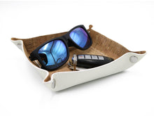 Load image into Gallery viewer, Contemporary Valet Tray - Italian Pebble Grain Leather Lined with Cork - Stonestreet Leather
