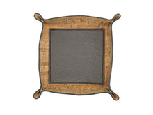 Load image into Gallery viewer, Contemporary Valet Tray - Italian Pebble Grain Leather Lined with Cork - Stonestreet Leather
