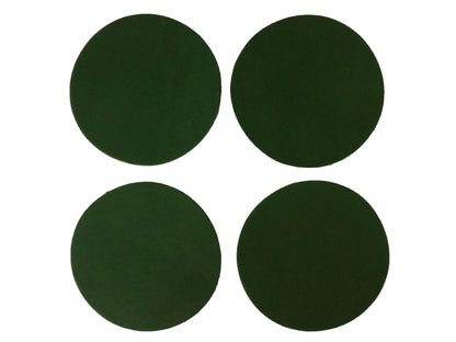 Green Vegetable Tanned Leather Coaster Shapes (Round), 4"x4" - Stonestreet Leather