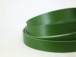 Green Vegetable Tanned Leather Strip, 72” in Length, Premium Grade Cowhide Leather - Stonestreet Leather