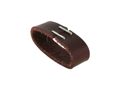 Matte Burgundy Brown, West Tan Buffalo Leather Belt Blank With Matching Keeper, 50" - 60" Length - Stonestreet Leather