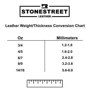 Matte Peanut West Tan Light Brown Buffalo Leather Belt Blank With Matching Keeper, 48" - 60" Length - Stonestreet Leather
