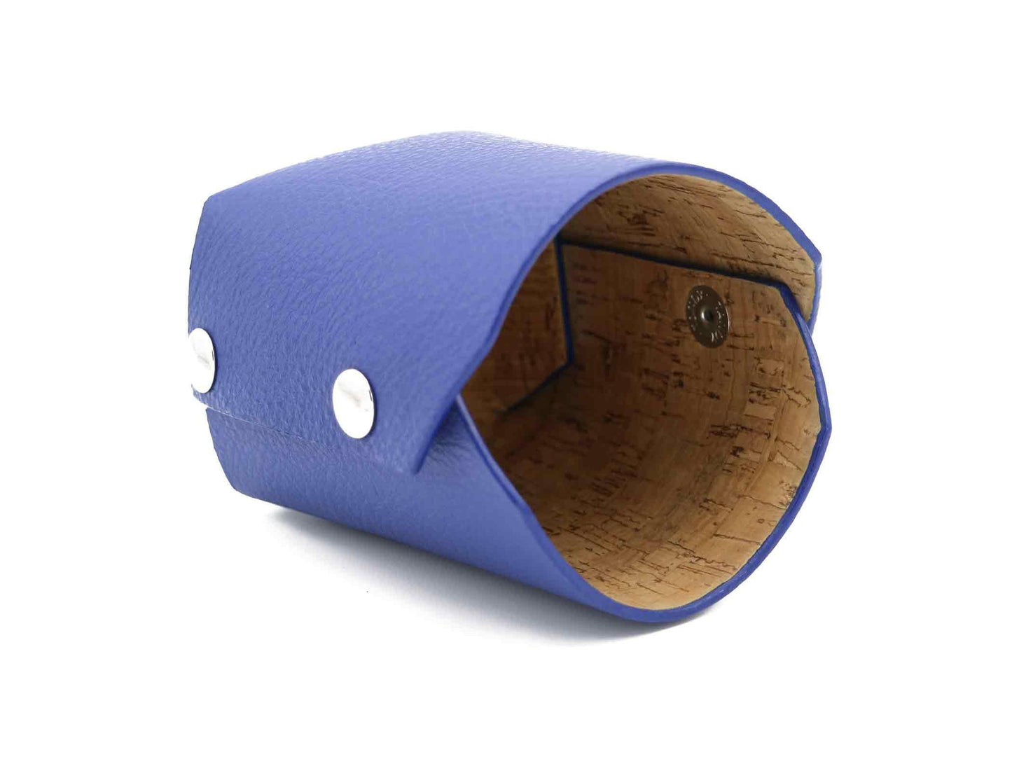 Modern Pencil Cup - Italian Pebble Grain Leather Lined with Cork - Stonestreet Leather