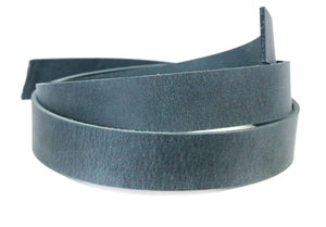 Navy Crazy Horse Style Buffalo Leather Strip, 48” - 60” in Length - Stonestreet Leather