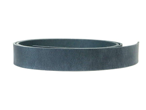 Navy Crazy Horse Style Buffalo Leather Strip, 48” - 60” in Length - Stonestreet Leather