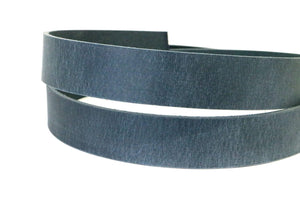 Navy Crazy Horse Style Buffalo Leather Strip, 48” - 60” in Length - Stonestreet Leather