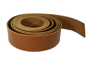 Oxford Xcel Sunflower (Light Brown) Cowhide Leather Strip, 4/5oz, 60" - 65” Length, Chrome Tanned - Stonestreet Leather