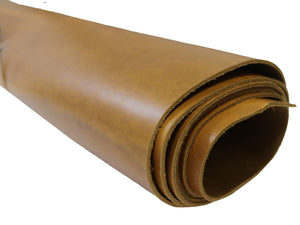 Oxford Xcel Sunflower (Light Brown) Cowhide Leather Strip, 4/5oz, 60" - 65” Length, Chrome Tanned - Stonestreet Leather