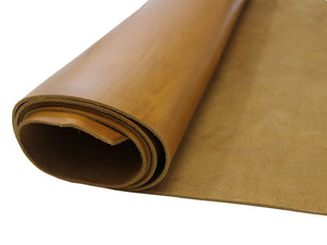 Oxford Xcel Sunflower (Light Brown) Cowhide Leather Strip, 4/5oz, 60" - 65” Length, Chrome Tanned - Stonestreet Leather