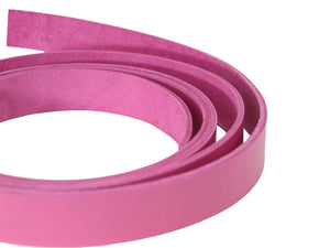 Pink Veg Tan Leather Strip, 72" Length, Premium Vegetable Tanned Leather Strap - Stonestreet Leather