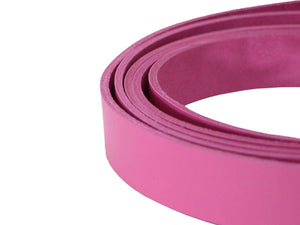 Pink Veg Tan Leather Strip, 72" Length, Premium Vegetable Tanned Leather Strap - Stonestreet Leather