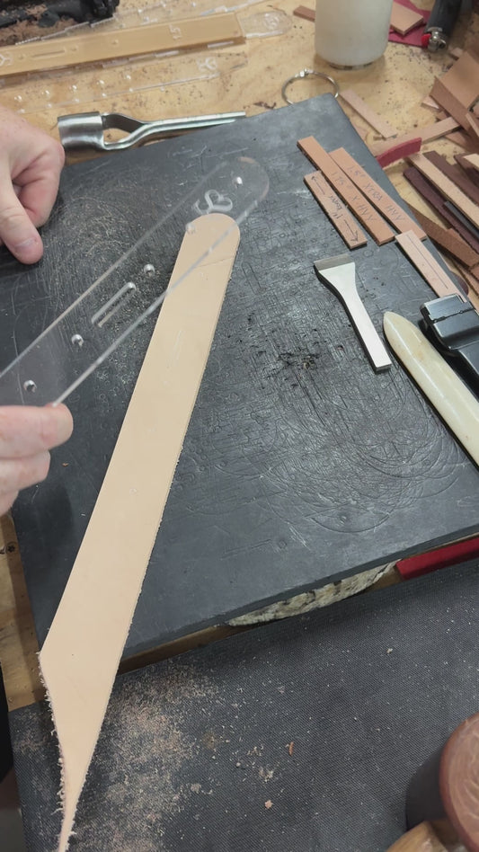 Single Keeper Belt Blank Acrylic Template